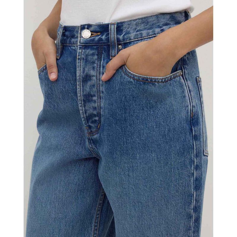 Assembly Label High Rise Straight Jean Classic Blue image number 2